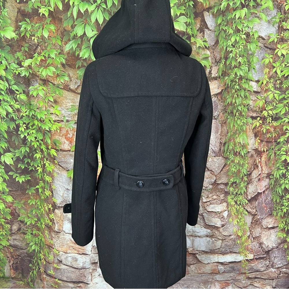 NWT ESPRIT Black Toggle Heritage Style and Zip Closure Wool Blend Pea Coat, 8 - Picture 7 of 14